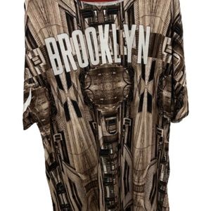 Monkey Business Men’s Brooklyn Graphic Print Short Sleeve T-Shirt, Multicolor, L